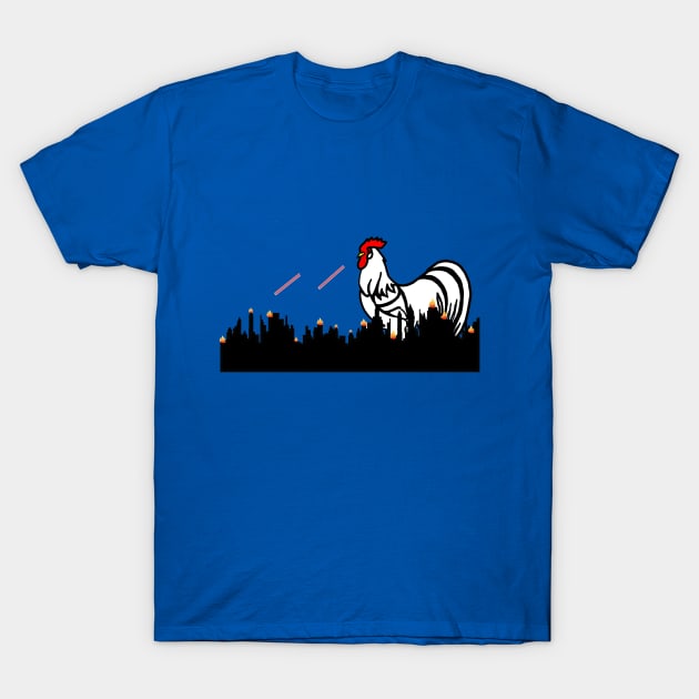 Laser Beam Eyes Monster chicken T-Shirt by imphavok